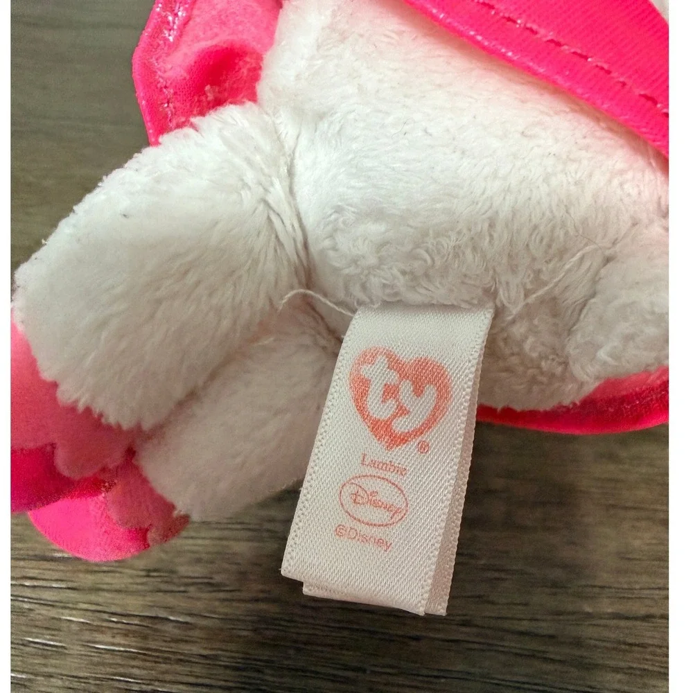Ty Disney Doc McStuffins Lambie Plush Beanie Baby Pink Tutu White Lamb 7